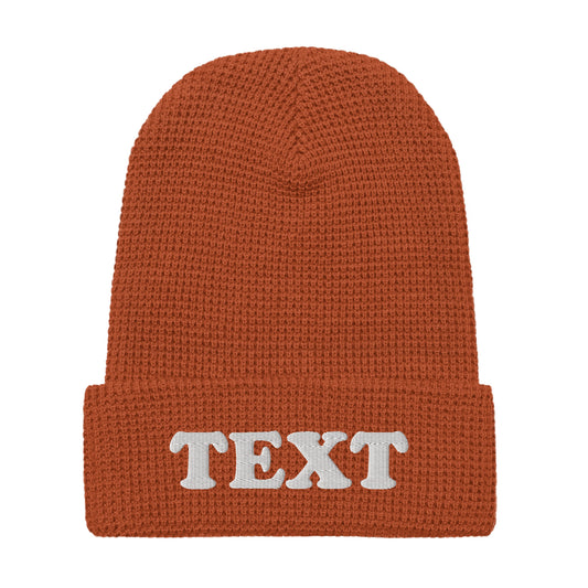 Customizable Waffle Beanie