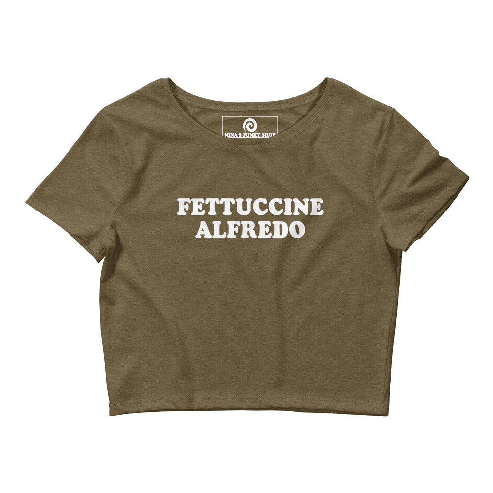 Fettuccine Alfredo Crop Top