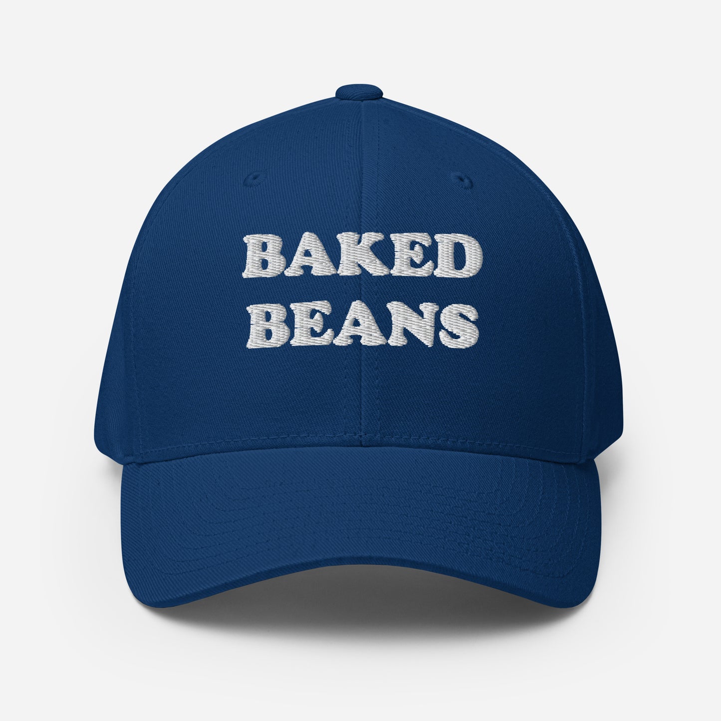 Weird blue hat for foodies - This funny baked beans hat is a unisex embroidered hat that's unique and a perfect weird hat for baked bean lovers! The baked beans hat has a classic baseball cap style and is made just for you. Wear it as everyday funny foodie street wear or give it as a gift for foodies or your favorite baked bean enthusiast. 