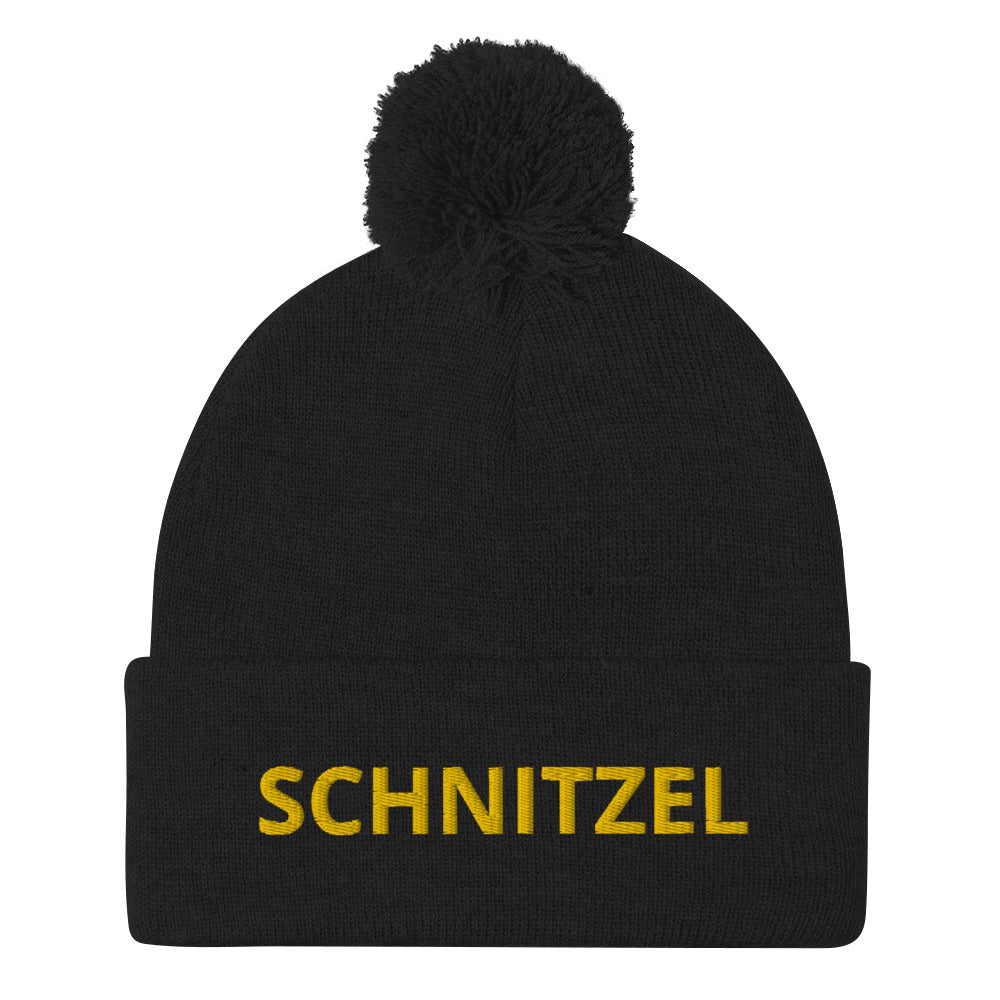 Schnitzel Lover Hat. Pom-Pom Beanie Schnitzel Lover Winter Hat. Oktoberfest Gift. Schnitzel gift. Foodie Gift. Funny Foodie Beanie.