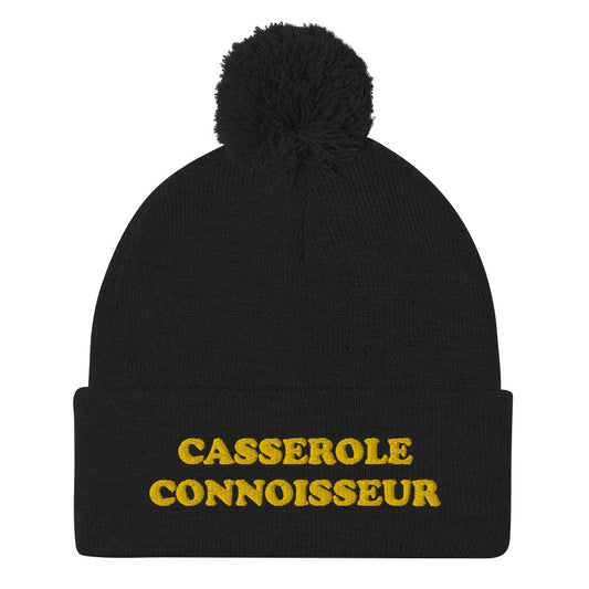 What is the best casserole? Are you a casserole expert? Tuna casserole, classic casserole, green bean casserole? This funky casserole beanie is a unique and quirky winter hat for foodies and casserole lovers. This weird casserole connoisseur beanie is a perfect funny gift for foodies and hat for casserole enthusiasts! 