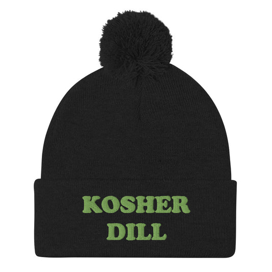 Why are kosher dills the best pickles? This funky kosher dill pickle beanie is a cozy dill pickle hat. The unique green kosher dill embroidery is funny and weird in all of the best ways. It's the perfect dill pickle beanie for foodies and pickle enthusiasts. Celebrate your favorite pickles in our foodie clothing.