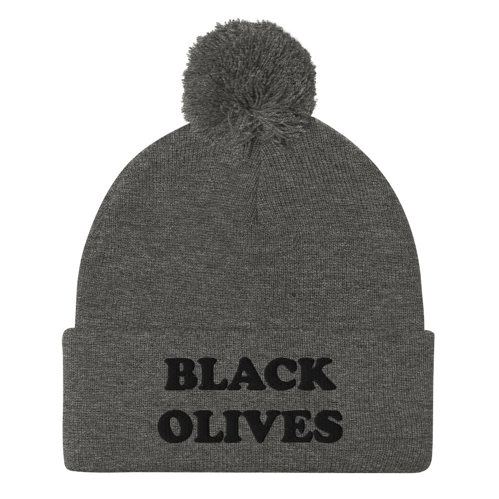 Are black olives the superior olives? This black olives hat is a unique and cozy foodie beanie with a pom-pom on top. The black olives beanie is perfect for foodies and black olive lovers and enthusiasts. Wear this olive hat and celebrate your favorite foods. Shop weird hats, funny beanies, foodie t-shirts & hoodies...