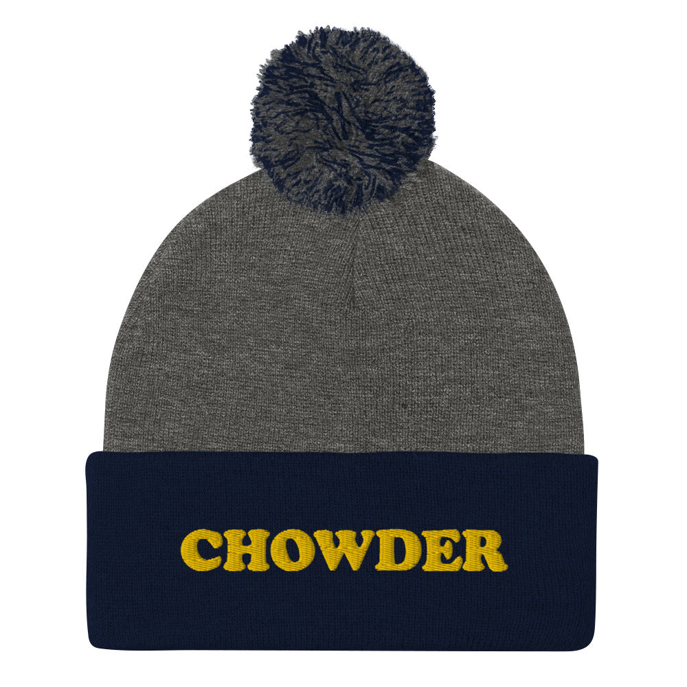 Love chowder?  Clam chowder, corn chowder, any chowder! This funky chowder beanie is a unique and quirky winter hat for foodies and chowder lovers. This weird chowder beanie is a perfect funny gift for New England foodies and chowder enthusiasts! Shop funny foodie beanies, weird animal hats, funky unique t-shirts and more.