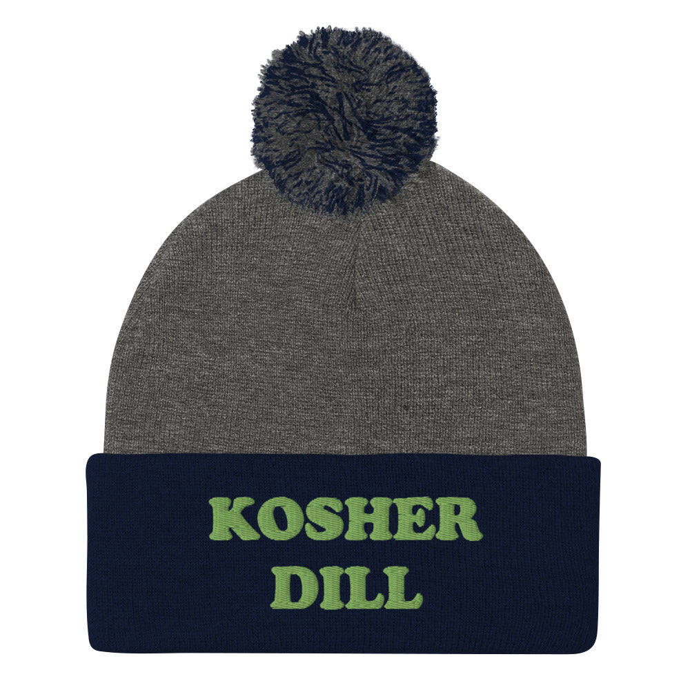 Why are kosher dills the best pickles? This funky kosher dill pickle beanie is a cozy dill pickle hat. The unique green kosher dill embroidery is funny and weird in all of the best ways. It's the perfect dill pickle beanie for foodies and pickle enthusiasts. Celebrate your favorite pickles in our foodie clothing.