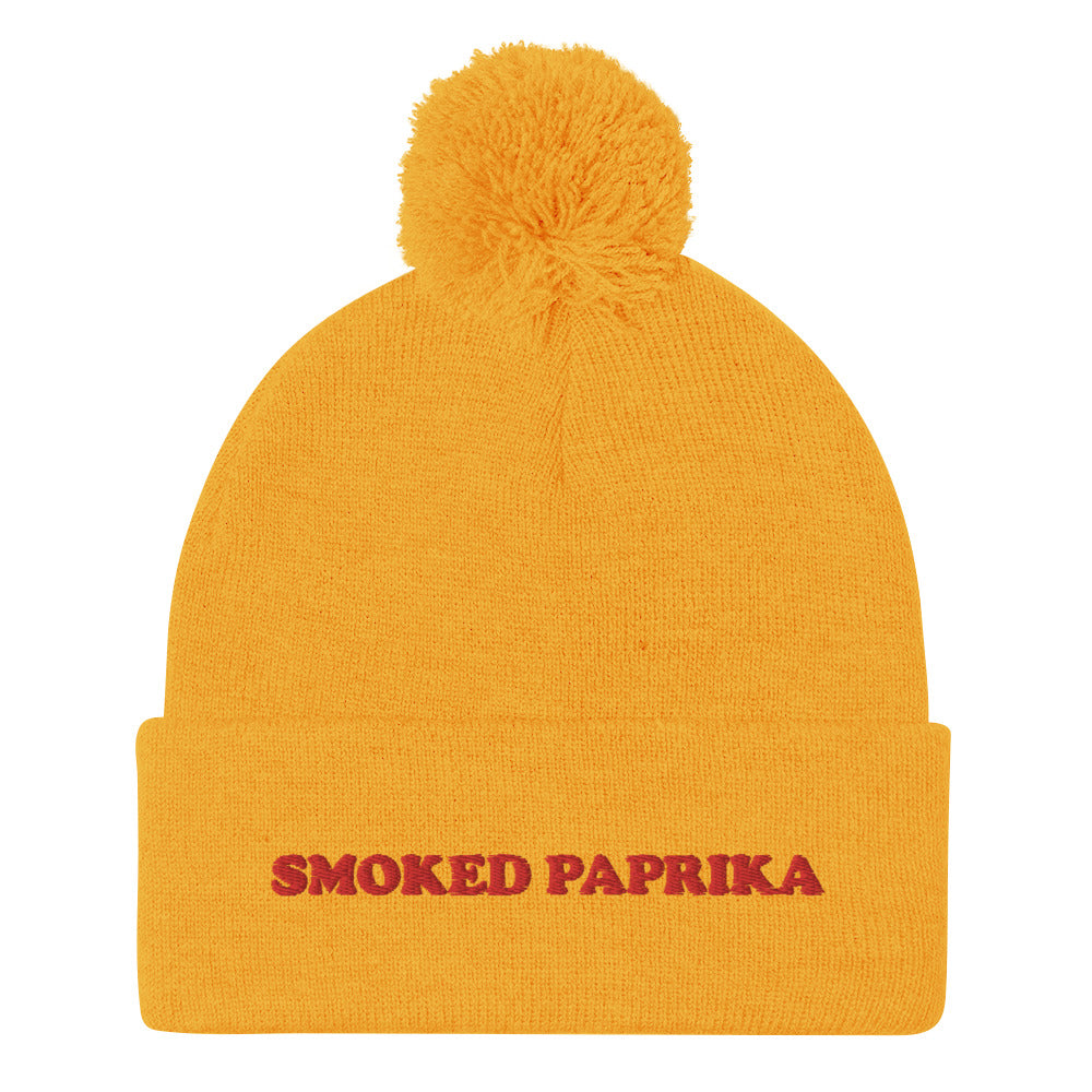 Love paprika? This funny foodie smoked paprika beanie is a unique and weird winter hat for foodies and smoked paprika lovers. It's a classic beanie with a unique red embroidery. The paprika hat is a perfect weird gift for foodies and the paprika enthusiasts! Shop funny foodie beanies, weird hats, funky animal t-shirts.