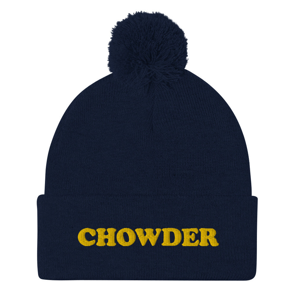 Love chowder?  Clam chowder, corn chowder, any chowder! This funky chowder beanie is a unique and quirky winter hat for foodies and chowder lovers. This weird chowder beanie is a perfect funny gift for New England foodies and chowder enthusiasts! Shop funny foodie beanies, weird animal hats, funky unique t-shirts and more.