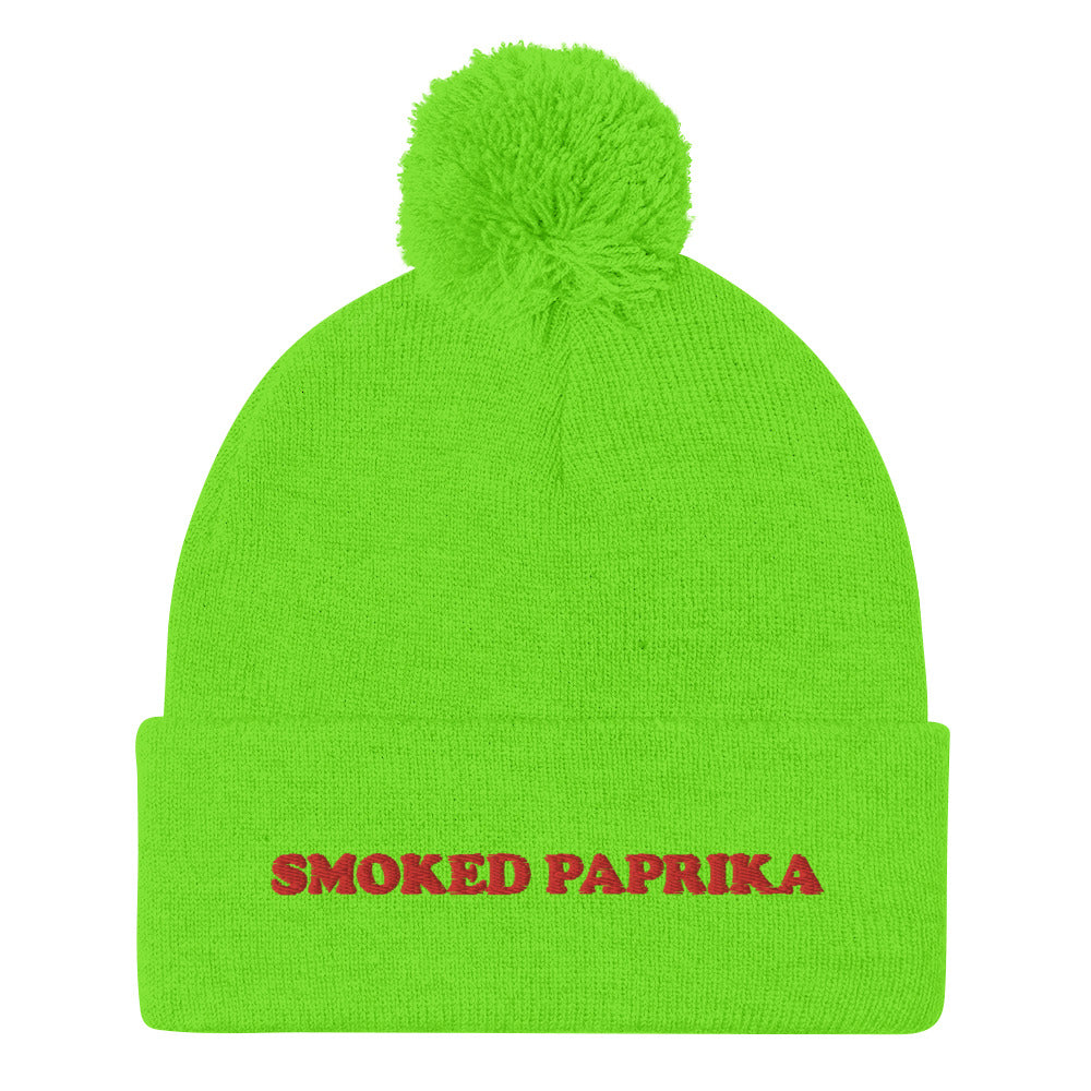 Love paprika? This funny foodie smoked paprika beanie is a unique and weird winter hat for foodies and smoked paprika lovers. It's a classic beanie with a unique red embroidery. The paprika hat is a perfect weird gift for foodies and the paprika enthusiasts! Shop funny foodie beanies, weird hats, funky animal t-shirts.