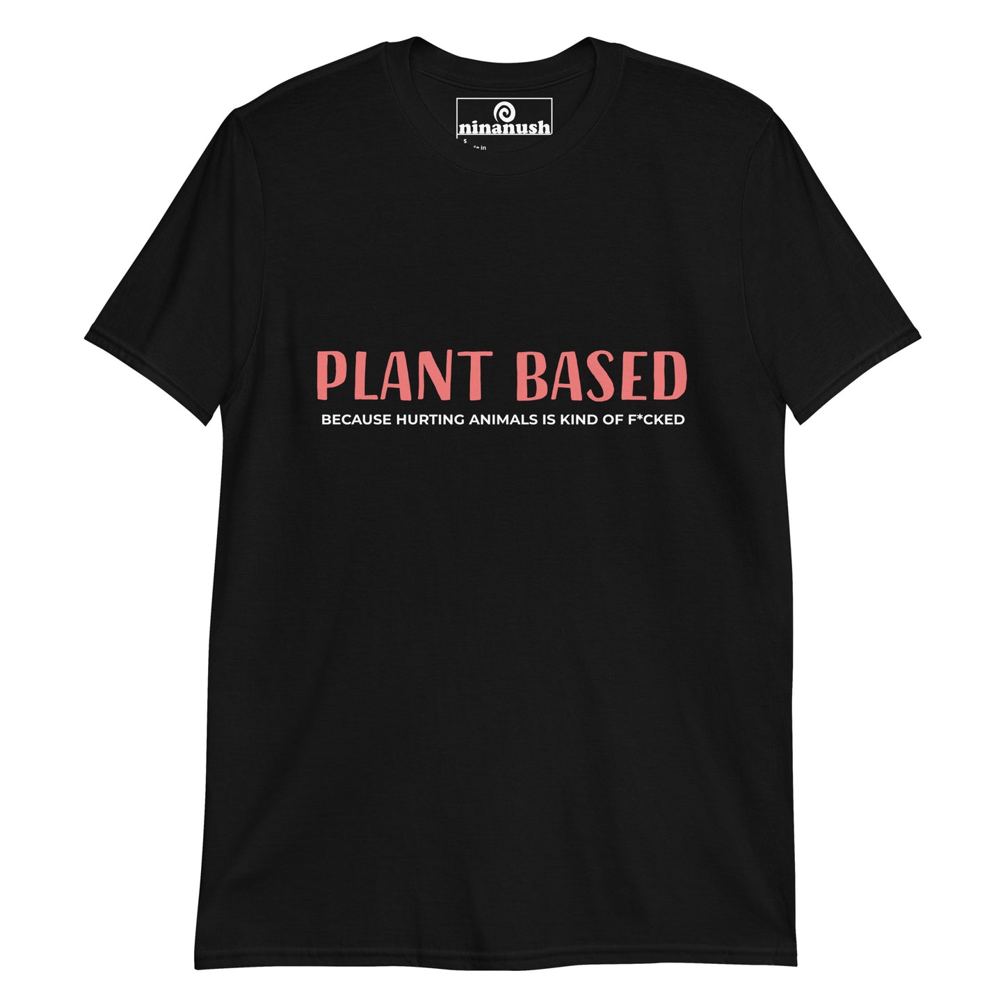 Black vegan for the animals t-shirt for ethical vegans - Why are you plant based? Because eating animals is kind of f*cked. This ethical vegan saying t-shirt has a meaningful and funny vegan message. Perfect for making a vegan statement, this unique vegan t-shirt has is perfect for all of your plant based outings and a cute gift for the favorite proud vegan in your life.