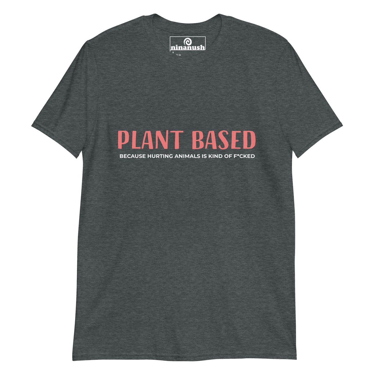 Gray vegan for the animals t-shirt for ethical vegans - Why are you plant based? Because eating animals is kind of f*cked. This ethical vegan saying t-shirt has a meaningful and funny vegan message. Perfect for making a vegan statement, this unique vegan t-shirt has is perfect for all of your plant based outings and a cute gift for the favorite proud vegan in your life.