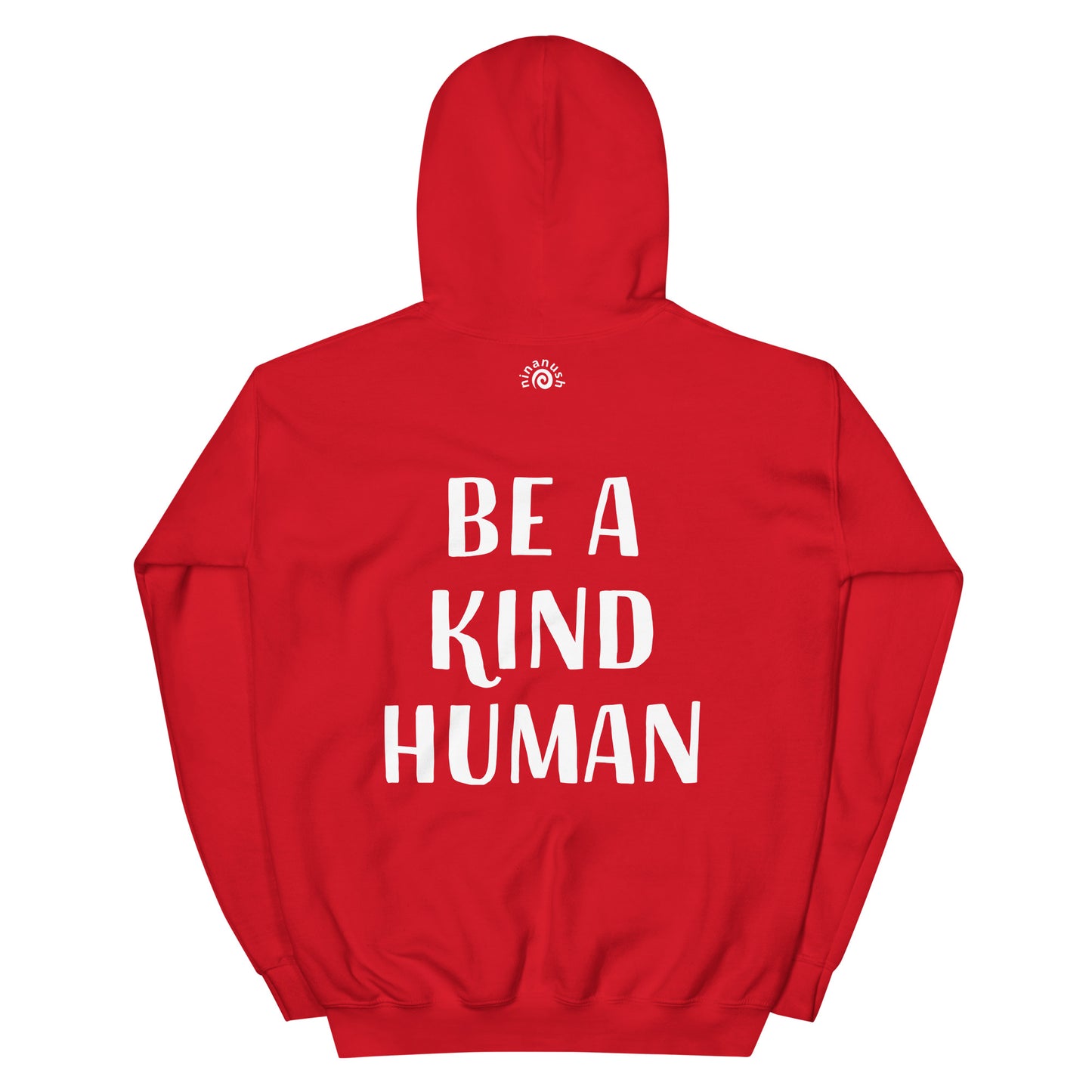 Red be a kind human inspirational saying hoodie - This Be A Kind Human hoodie is soft, cozy and made just for you. It's a comfortable hoodie with a meaningful message about being kind. The hoodie's inspirational quote is meant to inspire empathy and a reminder to do good and do our best. Wear this positive saying hoodie, be kind to all kinds and do what makes you smile. 